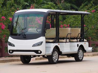 Trojan Battery 11 Seater Electric Sightseeing Car With Mini Cargo Bed